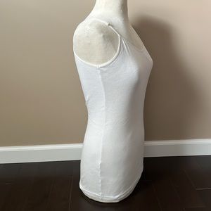 NWT Letarte long cotton white camisole sz L